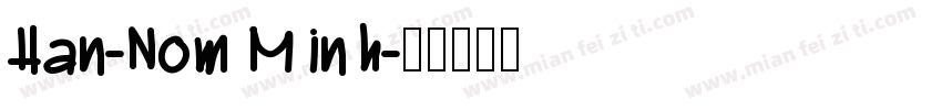 Han-Nom Minh字体转换